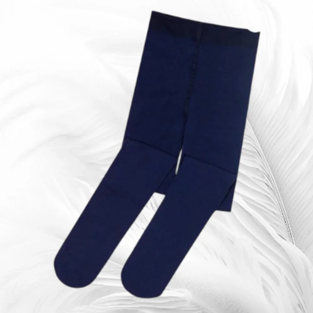 Navy Blue Stretch Shaping Tights High-Rise